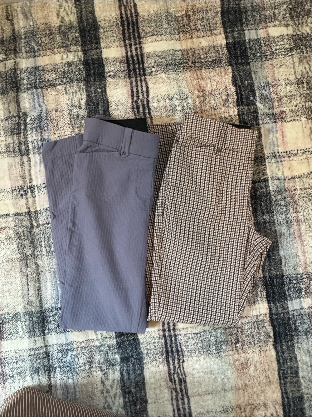 Maurices lavender  and Black-and-White Check dress pants